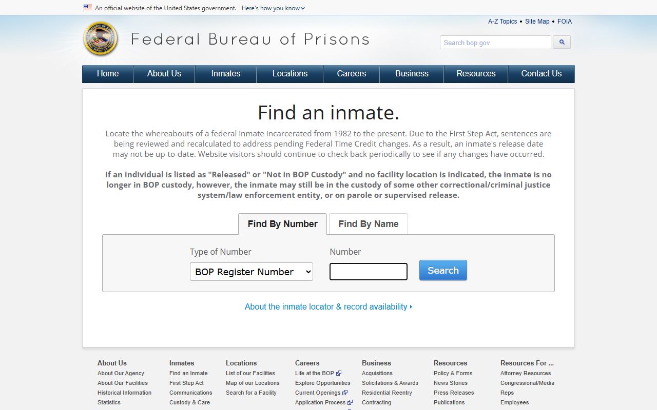 Green County jail mugshots federal BOP inmate locator difference